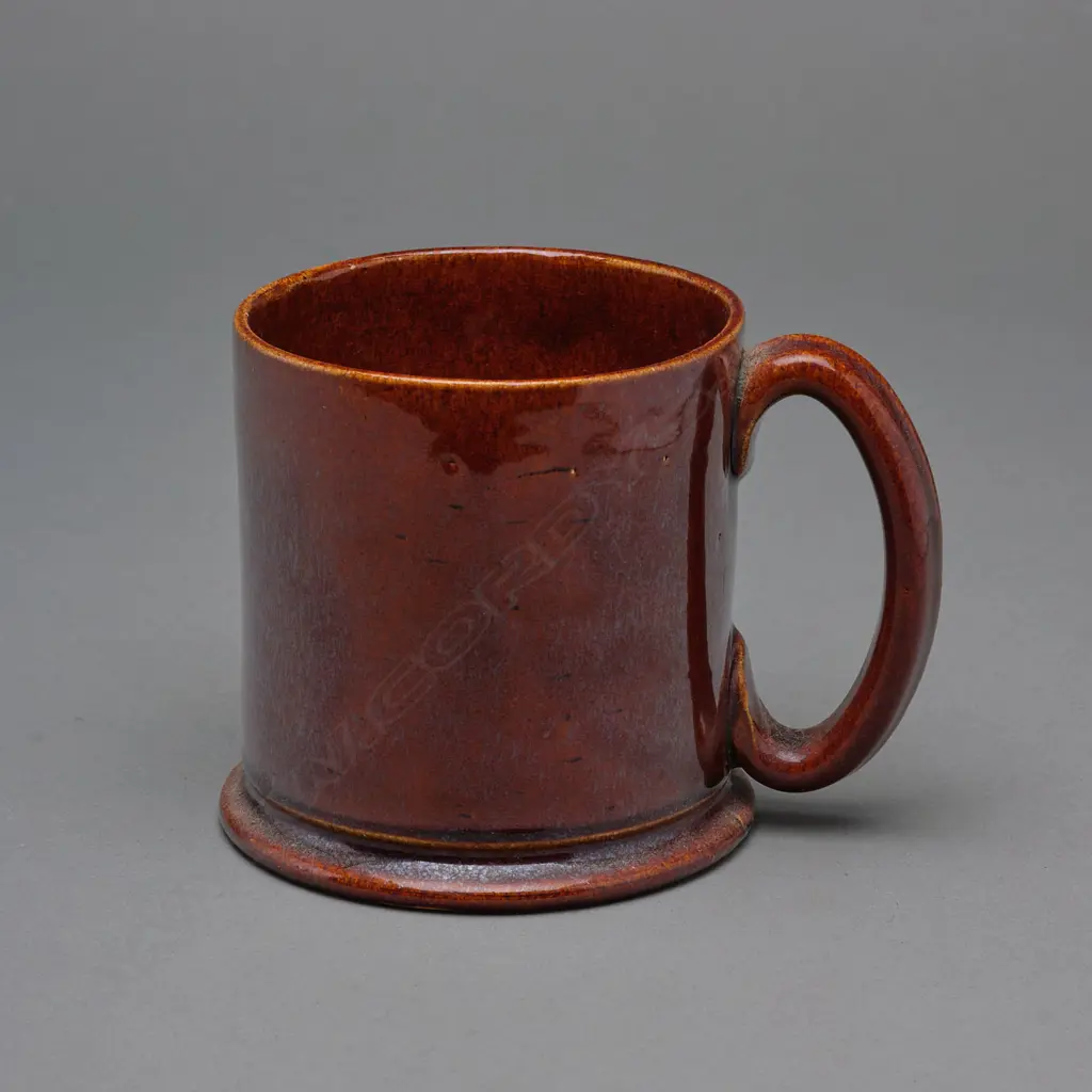 Stoneware tankard - NZ - c.1900 probably Luke Adams, Image 1++